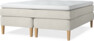 Delux Sense - Kontinentalsäng, dubbelsäng med bäddmadrass - Beige