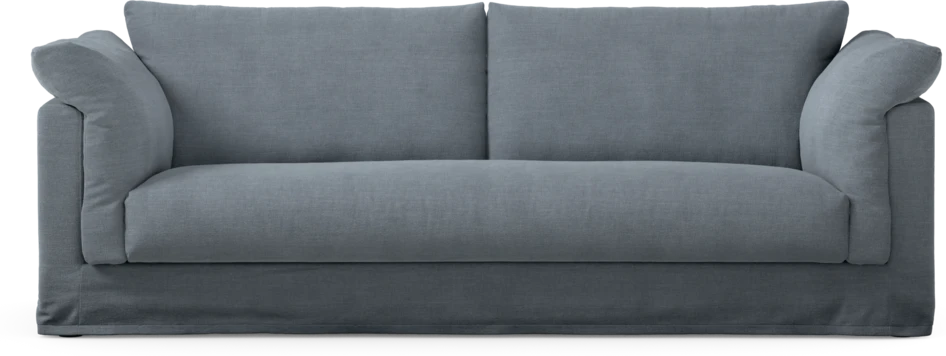 Cherrie Klädsel - Klädsel till 3-sits soffa, hel dyna - Blå
