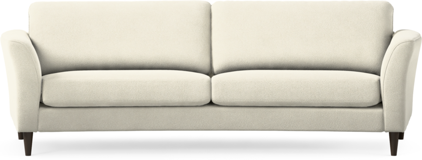 Bridge - 3-sits soffa svängd - Vit