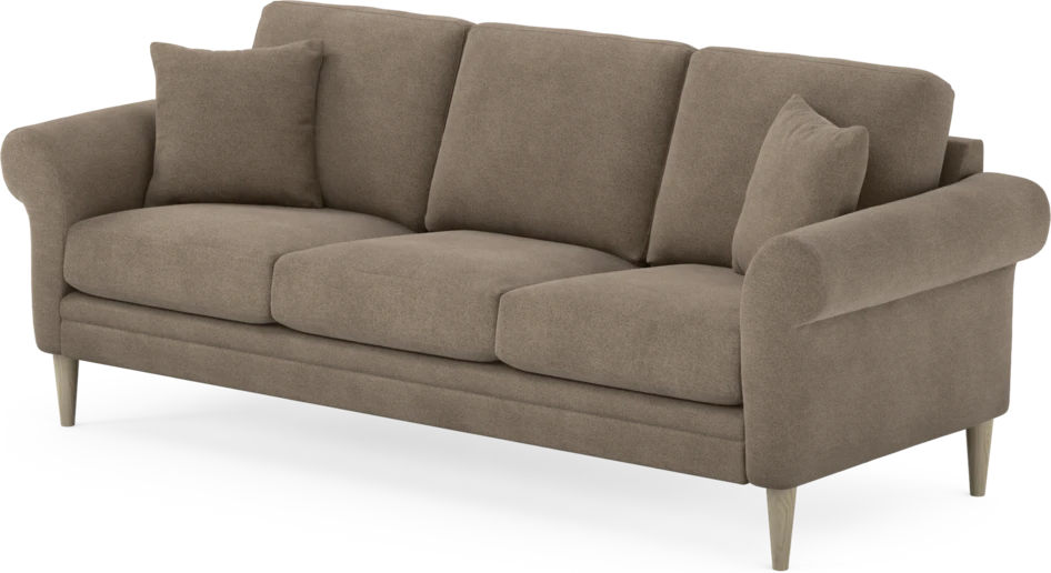 Eden - 3-sits soffa - Brun