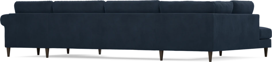 Bridge - 3-sits soffa med divan vänster och schäslong höger - Blå