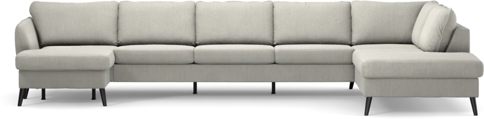 County - 4-sits soffa med schäslong vänster och divan höger - Grå