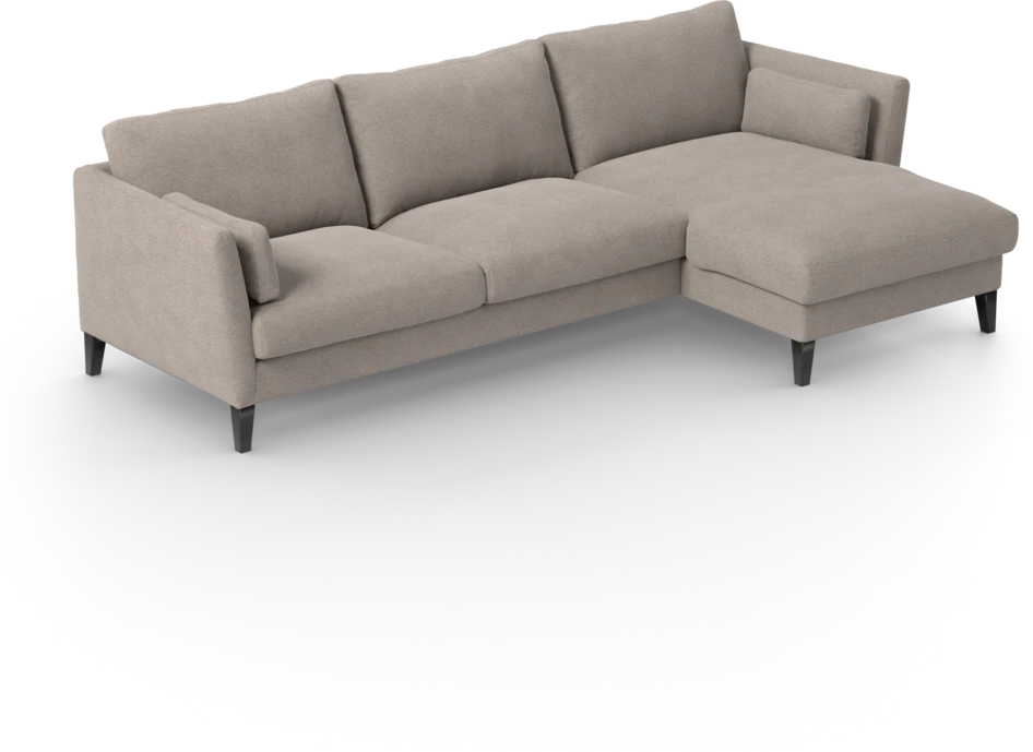 Winston - 3-sits soffa med schäslong, vändbar - Beige