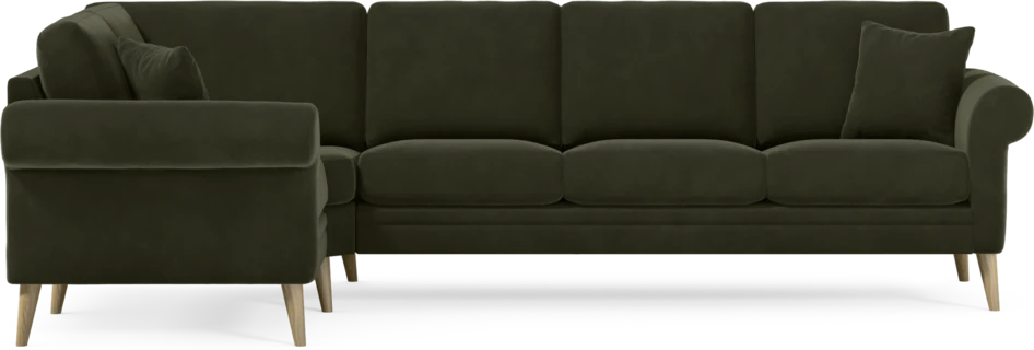 Eden - Hörnsoffa, 1+3-sits - Grön