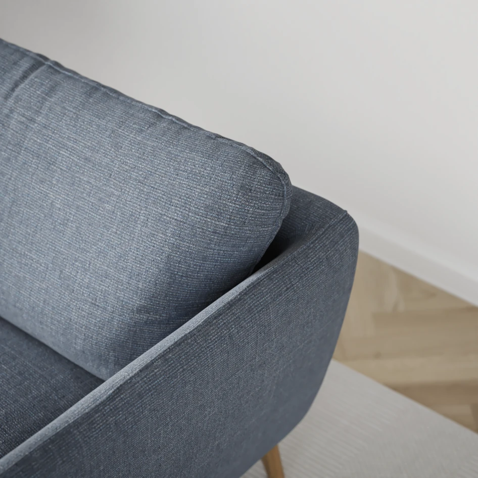 Madison - 2-sits soffa med divan vänster och schäslong höger - Blå