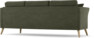 Eden - 3-sits soffa svängd - Grön