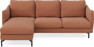 Madison Lux - 2-sits soffa med schäslong vänster - Orange