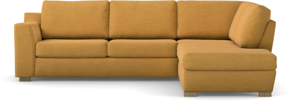 Friday - 2,5-sits soffa med divan höger - Gul