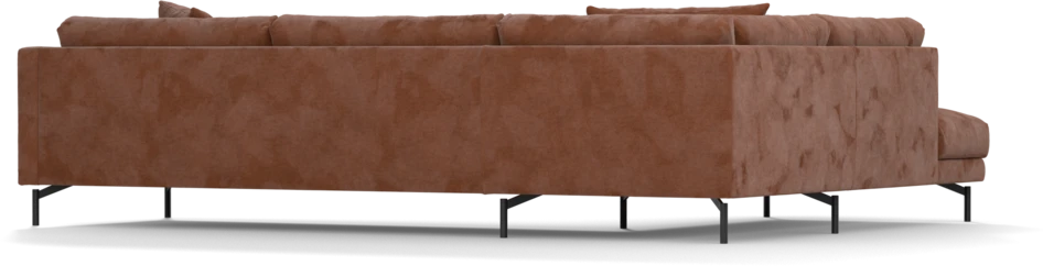 Harper - 3-sits soffa med divan vänster - Orange