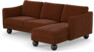 Madison - 2-sits soffa med schäslong höger - Orange