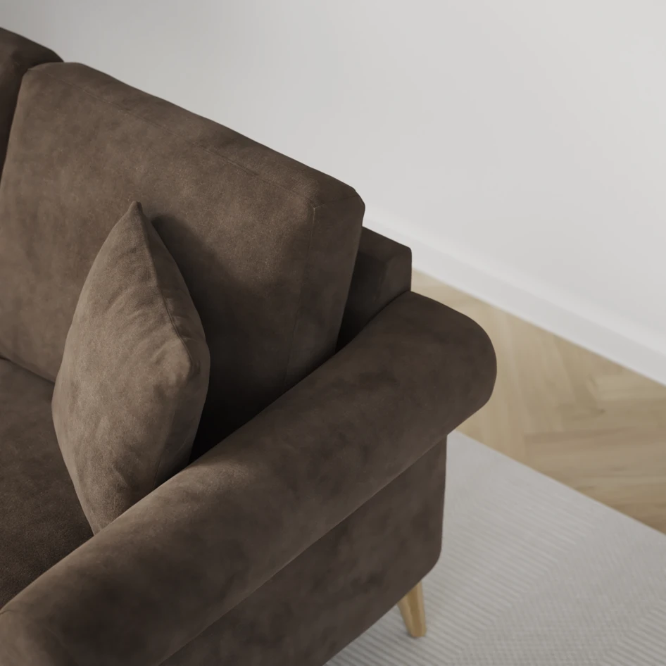 Eden - 2-sits soffa - Brun