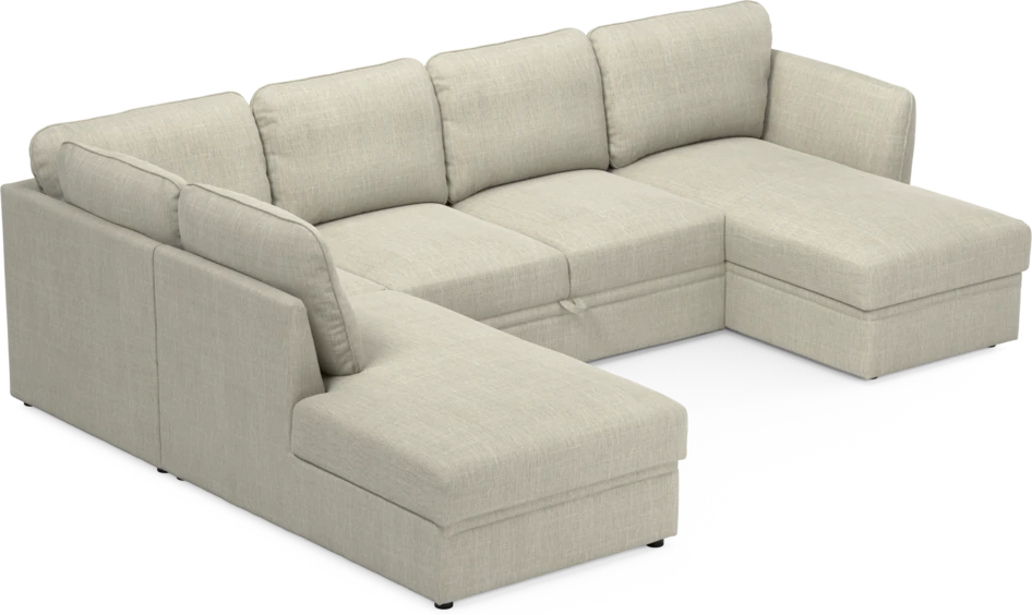 Öland - Bäddsoffa med divan vänster och schäslong höger - Beige
