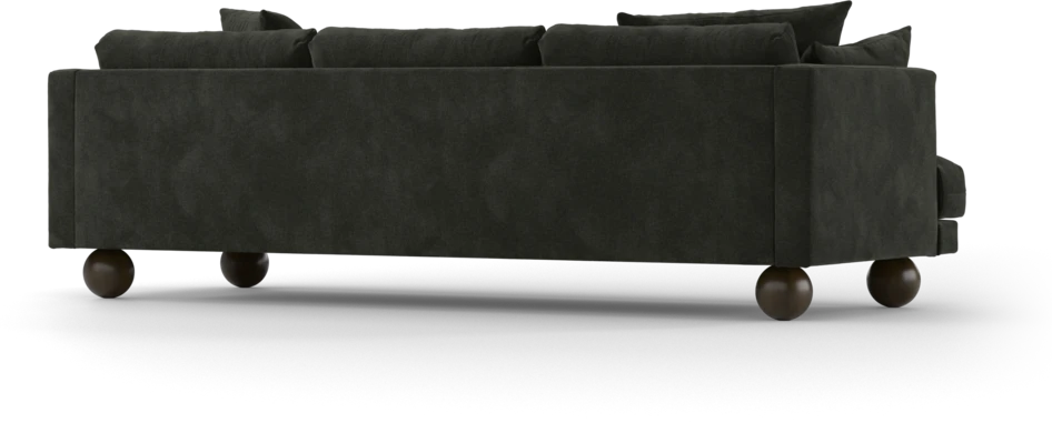 Harper - 4-sits soffa - Svart