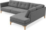 Rio - 3-sits soffa med divan höger - Grå