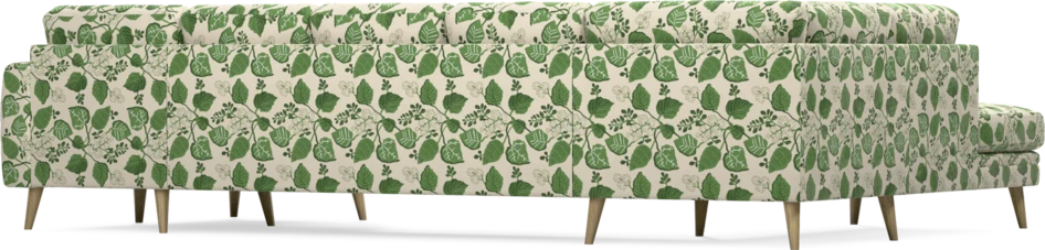 Eden - 3-sits soffa med divan vänster och schäslong höger - Flerfärgad