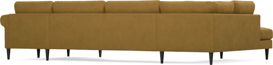 Bridge - 3-sits soffa med divan vänster och schäslong höger - Gul
