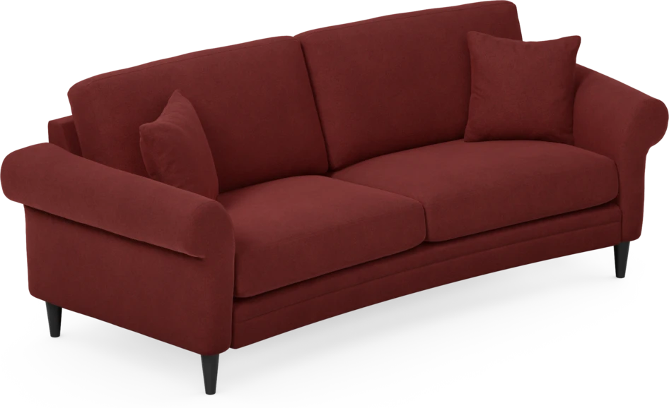 Eden - 2,5-sits soffa svängd - Röd
