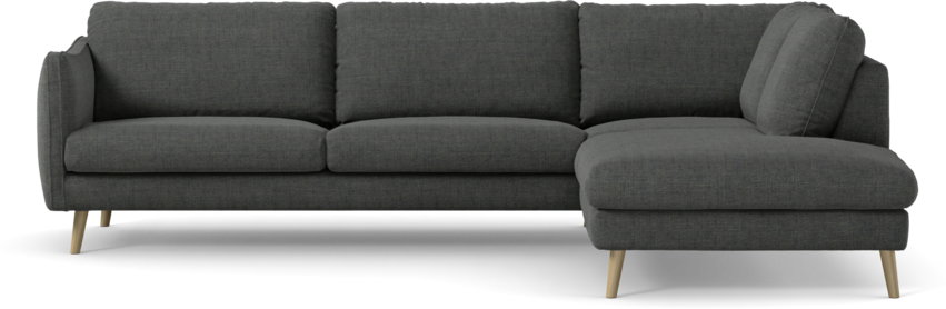 Madison Lux - 3-sits soffa med divan höger - Grå