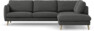 Madison Lux - 3-sits soffa med divan höger - Grå