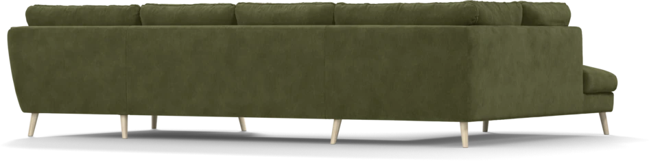 Madison Lux - 2-sits soffa med divan vänster och schäslong höger - Grön