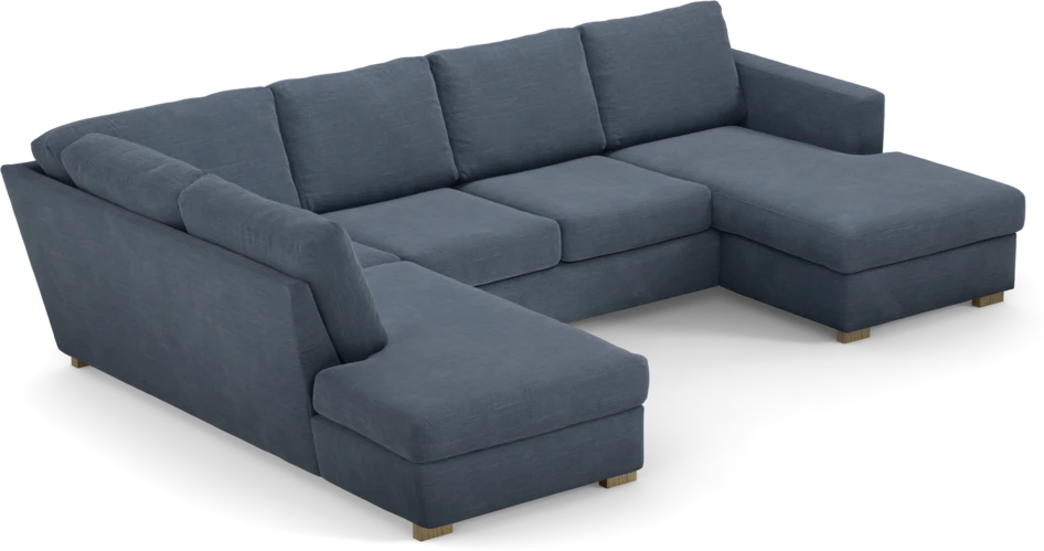 Friday - 3-sits soffa med divan vänster och schäslong höger - Blå