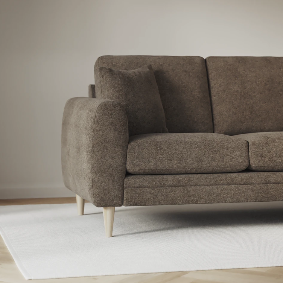 Eden - 3-sits soffa - Brun