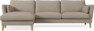 Winston - 3-sits soffa med schäslong, vändbar - Beige