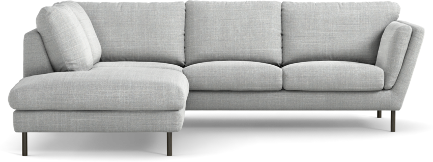 Madison Lux - 2-sits soffa med divan vänster - Grå