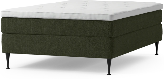 Delux Sense, Kontinentalsäng, enkelsäng 140 cm med bäddmadrass och sängben