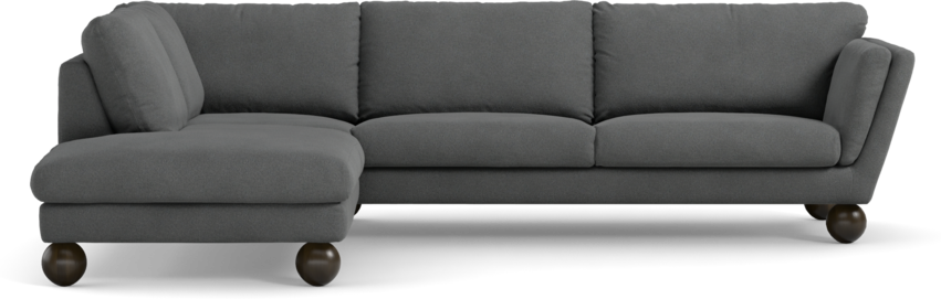 Madison - 3-sits soffa med divan vänster - Grå