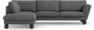Madison - 3-sits soffa med divan vänster - Grå