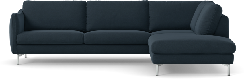 Madison Lux - 3-sits soffa med divan höger - Blå