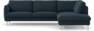 Madison Lux - 3-sits soffa med divan höger - Blå