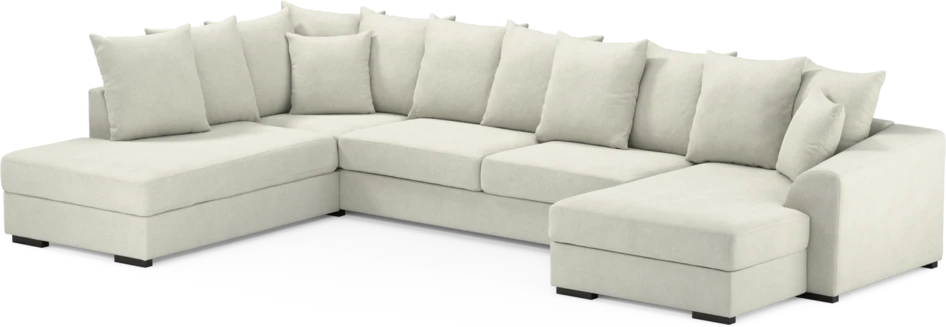 Town - 3-sits soffa med divan vänster och schäslong höger - Vit