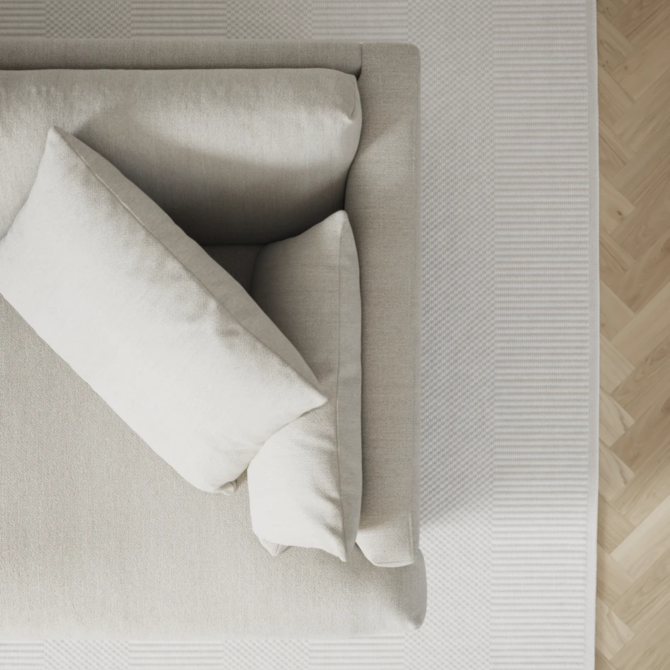 Harper - 3-sits soffa, hel dyna - Beige