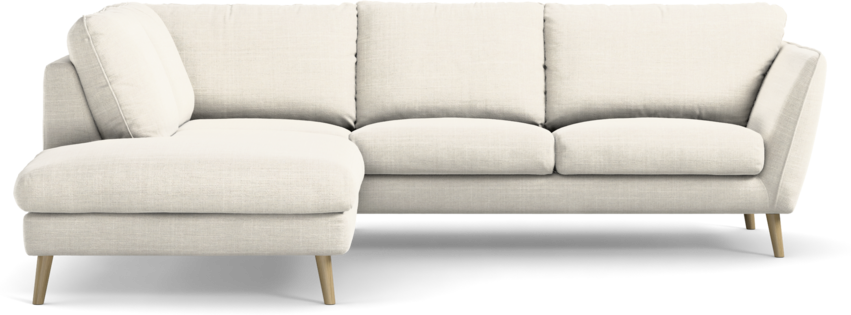 Madison Lux - 2-sits soffa med divan vänster - Vit