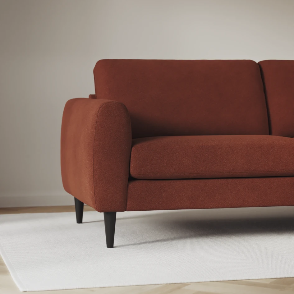 Bridge - 3-sits soffa svängd - Orange