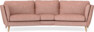 Madison - 3-sits soffa svängd, 90 cm - Röd