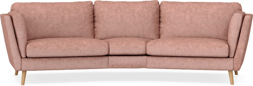 Madison - 3-sits soffa svängd, 90 cm - Röd