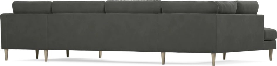 Bridge - 3-sits soffa med divan vänster och schäslong höger - Grå