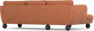 Madison Lux - 2-sits soffa med schäslong vänster - Orange