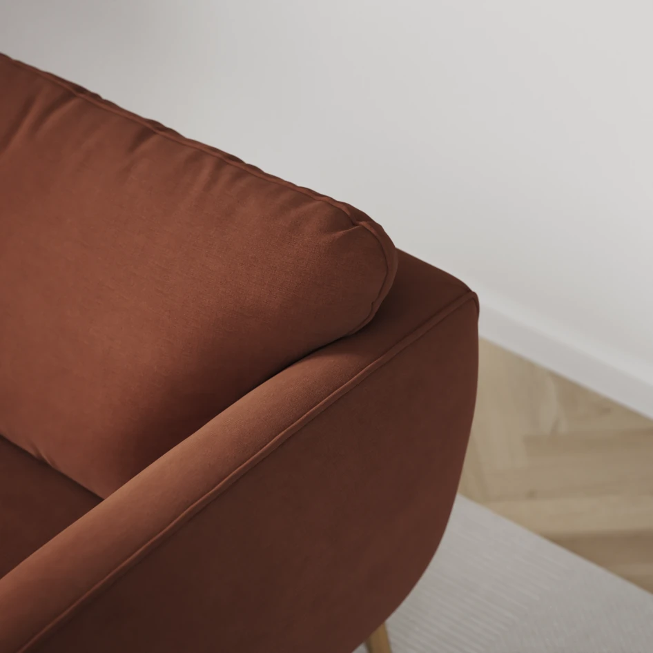 Madison Klädsel - Klädsel till 3-sits soffa - Röd