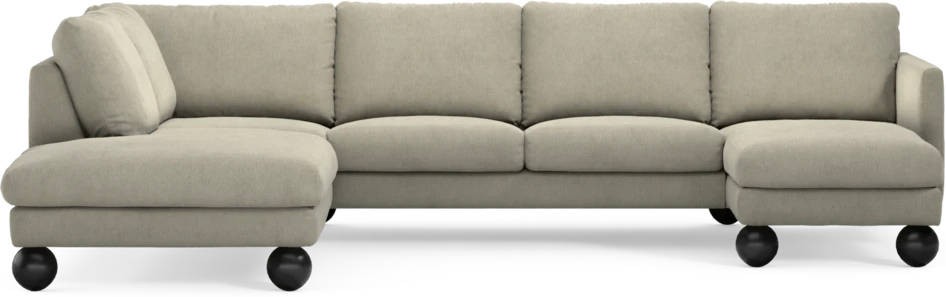 Madison Lux - 2-sits soffa med divan vänster och schäslong höger - Beige