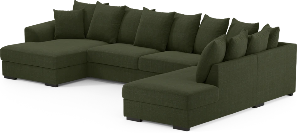 Town - 3-sits soffa med divan höger och schäslong vänster - Grön