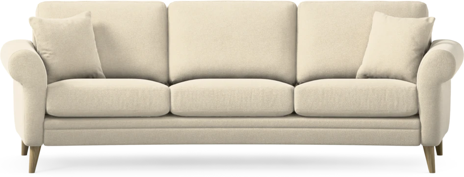 Eden - 3-sits soffa svängd - Beige