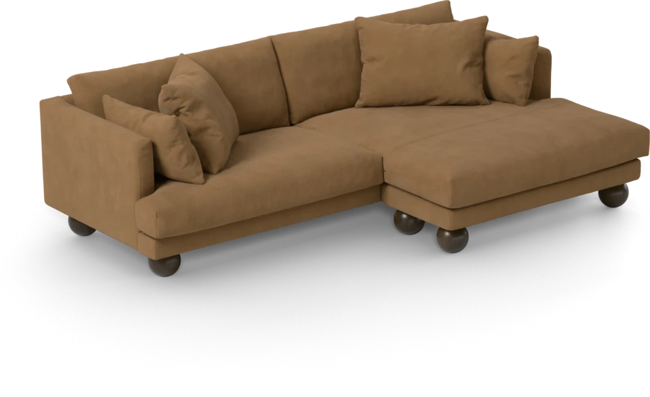 Harper - 4-sits med schäslong XL höger - Gul