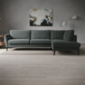 Bridge - 3-sits soffa med divan höger - Grå