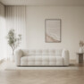 Bella - 3-sits soffa - Vit