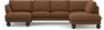 Madison Lux - 2-sits soffa med schäslong vänster och divan höger - Brun