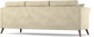 Eden - 3-sits svängd - Beige